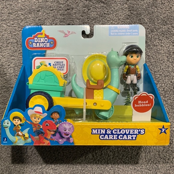 Dino Ranch Min and Clover cart toy New in Box! - Picture 1 of 9
